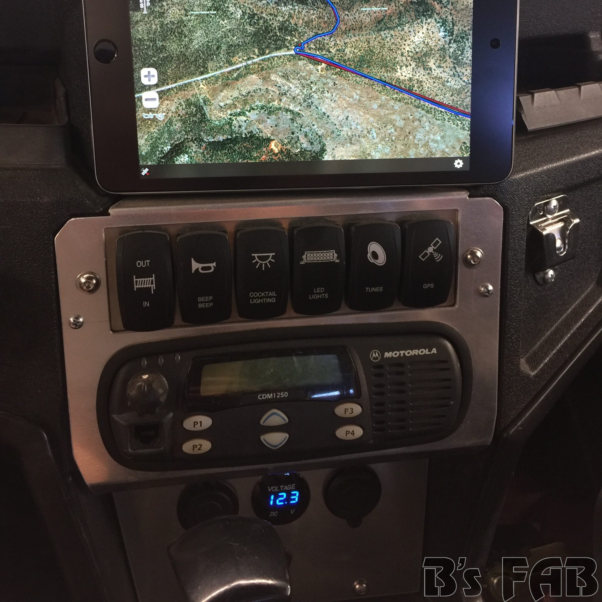Behandle Henholdsvis Fahrenheit iPad mini / Tablet / GPS mount for the Polaris General - B's Fab UTV