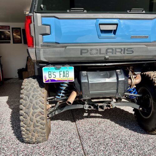 Polaris Xpedition Full Size License Plate Bracket with LED Light and Wiring Harness