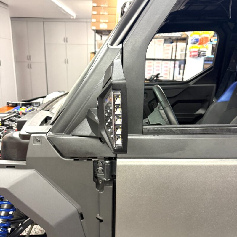 Polaris Xpedition Lighted Mirror with Adapter Kit - B's Fab UTV