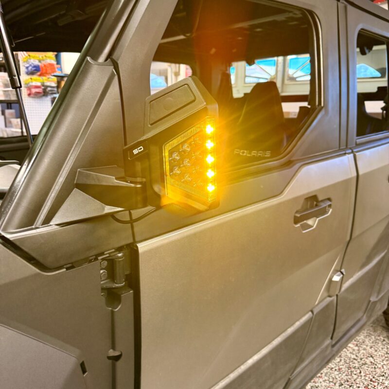 Polaris Xpedition Lighted Mirror with Adapter Kit - B's Fab UTV